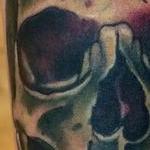 Tattoos - Realistic color skull tattoo, Mike Riedl Art Junkies tattoo  - 101302